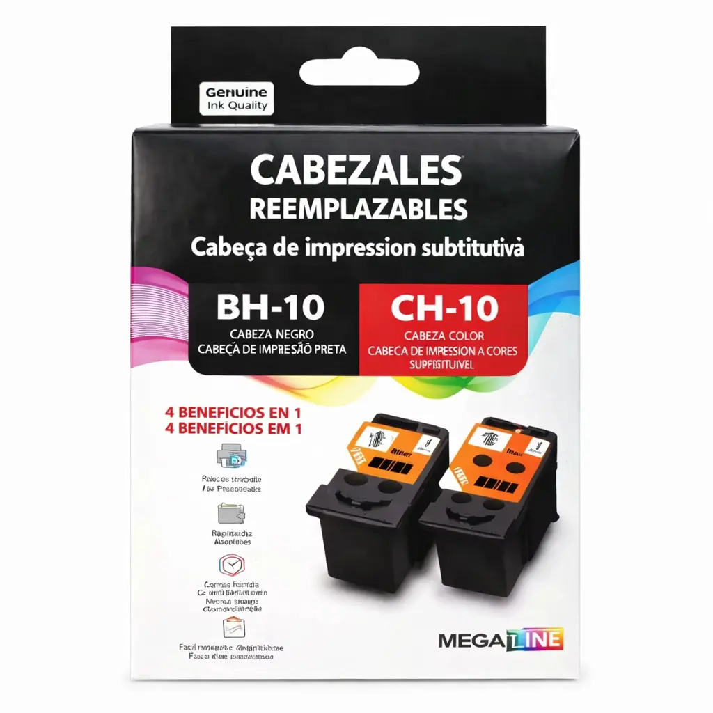 KIT CANON CABEZAL NEGRO/COLOR BH-10/CH-10 COM/G6010 G7010 G2160 G3160 G5010 3418C004AA SIN GARANTIA