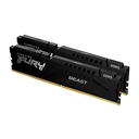 RAM KINGSTON FURY BEAST DDR5 64GB 5200 2X32GB NEGRO KF552C36BBEK2-64 12M DE GARANTIA