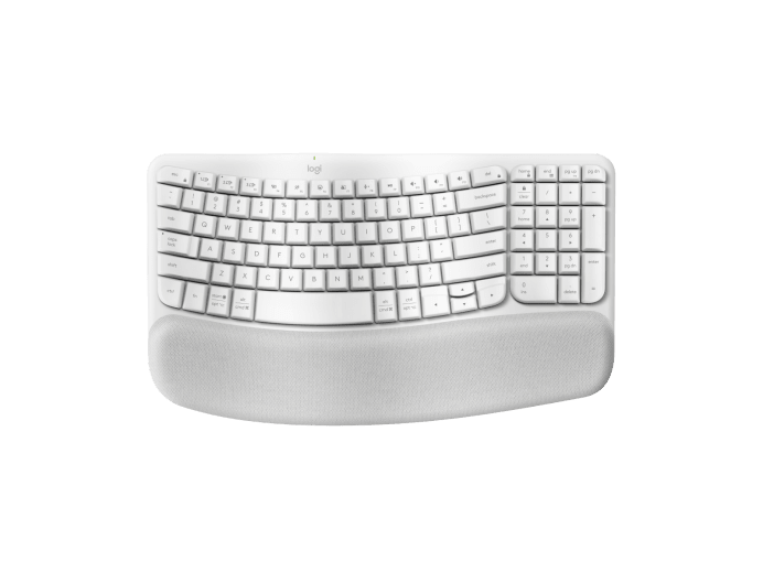 TECLADO LOGITECH WAVE KEYS ERGONOMICO BLANCO 920-012279 11M DE GARANTIA
