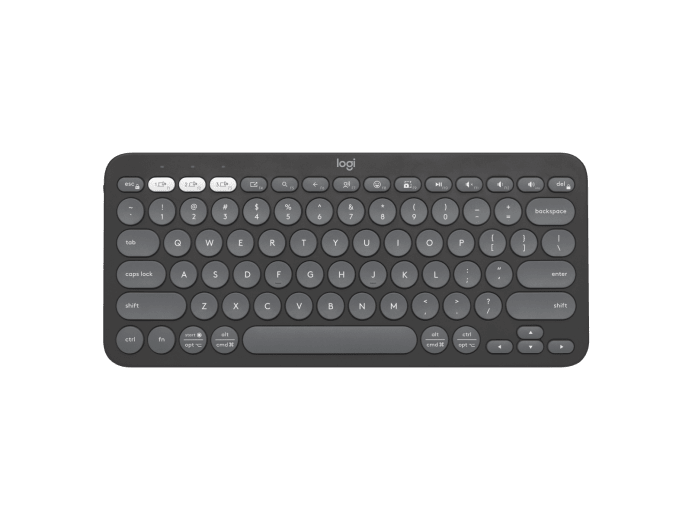 TECLADO LOGITECH PEBBLE KEYS 2 K380S GRAPHITE ESPAÑOL 920-011783 11M DE GARANTIA