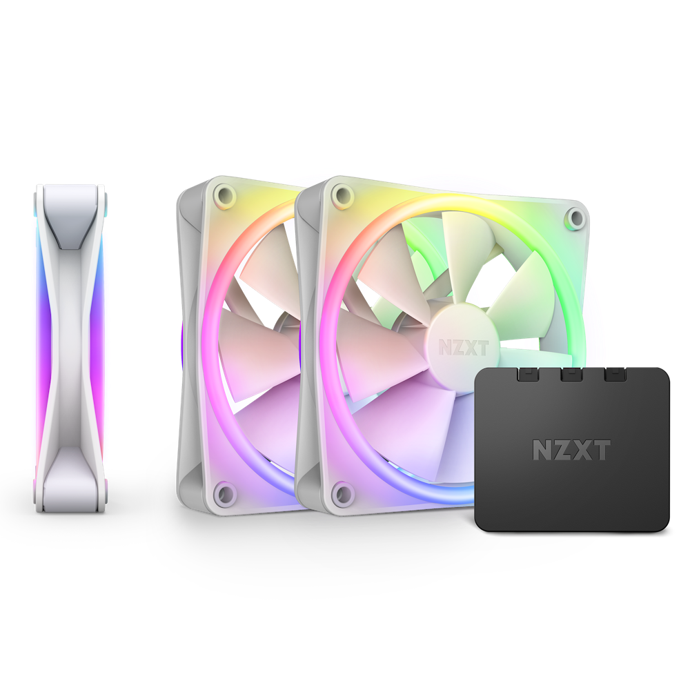 VENTILADOR NZXT F120 RGB DUO TRIPLE PACK BLANCO 3X120MM RF-D12TF-W1 11M DE GARANTIA