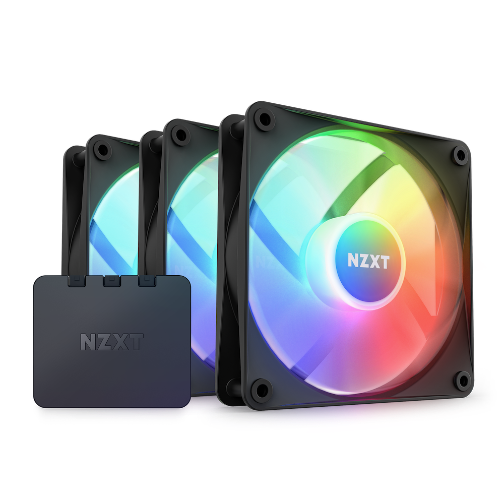 VENTILADOR NZXT F120 RGB CORE TRIPLE PACK NEGRO 3X120MM RF-C12TF-B1 11M DE GARANTIA