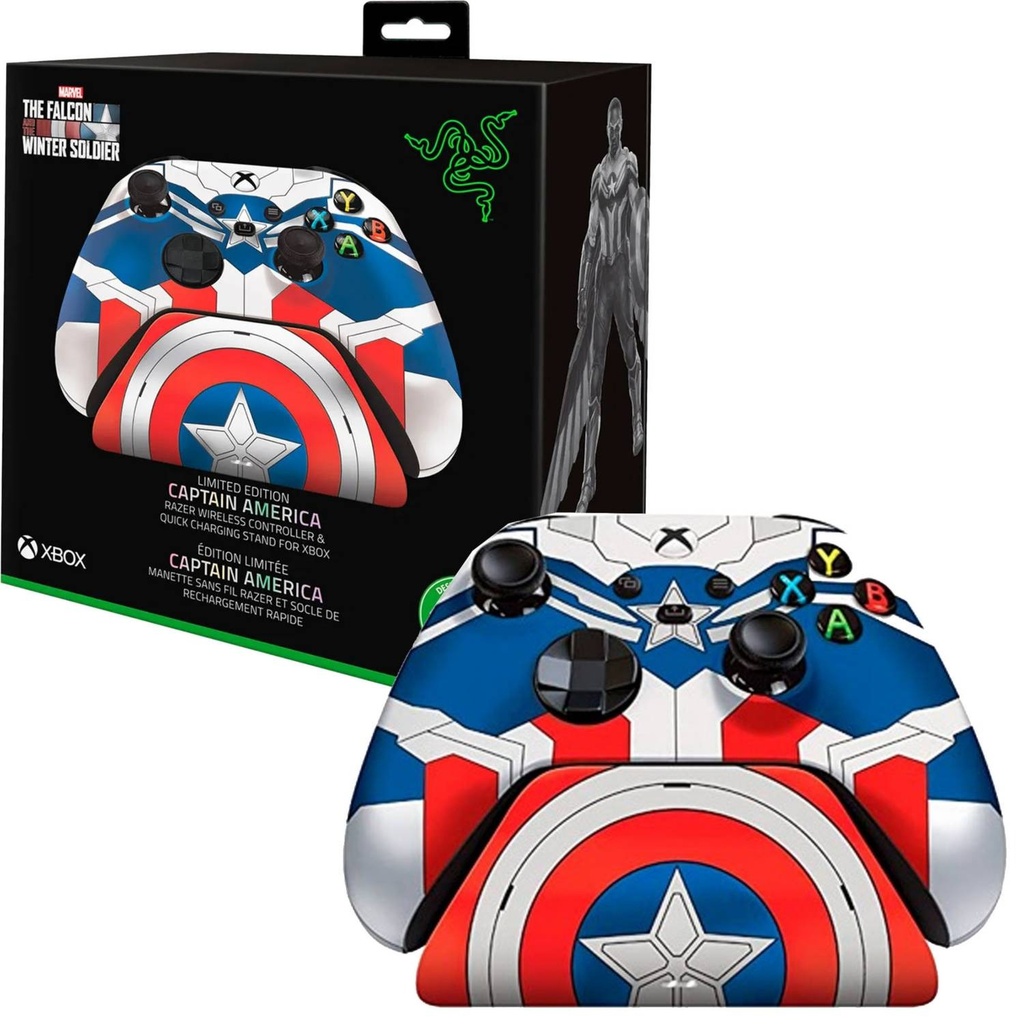 archivar 101224CONTROL XBOX SERIES RAZER EDICION CAPITAN AMERICA COM/XBOX SERIES X/S XBOX ONE ELMVXBWCR-0UCPO 1AÑO DE GARANTIA