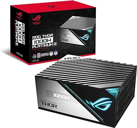 FUENTE ASUS ROG THOR 1000W 80PLUS PLATINUM II MODULAR ROG-THOR-1000P2-GAMING 90YE00L4-BMAA00 1AÑO DE GARANTIA