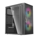 GABINETE ACTECK FUJI GC470 RGB NEGRO M-ATX 500W 2VENT AC-935838 1M DE GARANTIA