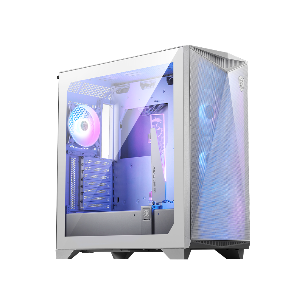 GABINETE MSI GUNGNIR 300R AIR FLOW BLANCO ARGB E-ATX 4VENT USB-C C/TEMPLADO S/FUENTE MPG GUNGNIR 300R AIRFLOW WHITE 11M DE GARANTIA