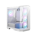 GABINETE MSI PANO M100R BLANCO ARGB M-ATX 4VENT USB-C C/TEMPLADO S/FUENTE MAG PANO M100R PZ WHITE 11M DE GARANTIA