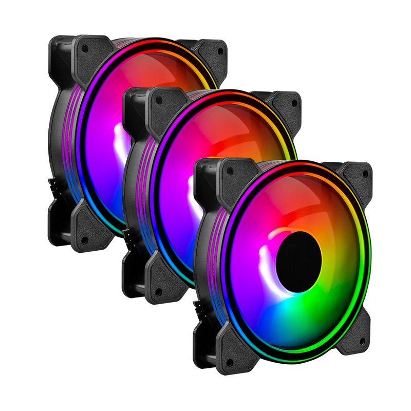 VENTILADOR BALAM RUSH EOLOX BLAZE EX50K KIT3X1 120MM NEGRO ARGB BR-937986 3M DE GARANTIA