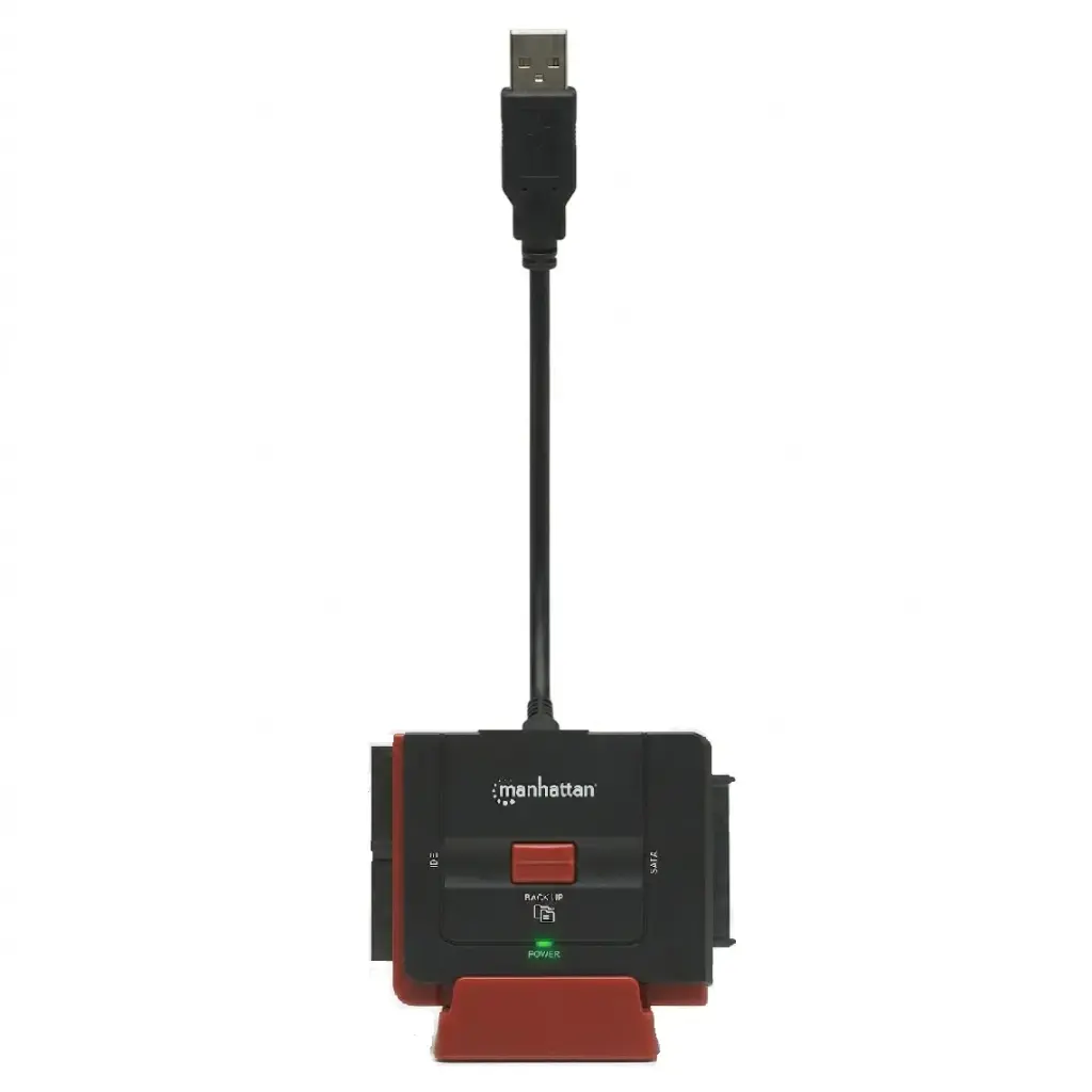 ADAPTADOR MANHATTAN USB2.0 SATA/IDE NEGRO 179195 1M DE GARANTIA