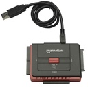 ADAPTADOR MANHATTAN USB2.0 SATA/IDE NEGRO 179195 1M DE GARANTIA