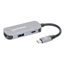 DOCKING MANHATTAN USB  3PTS USB-C USB-C HDMI GRIS 130707 3M DE GARANTIA