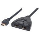 SWITCH MANHATTAN HDMI 1.3 HDMI-HEMBRA X2 NEGRO 207416 1M DE GARANTIA