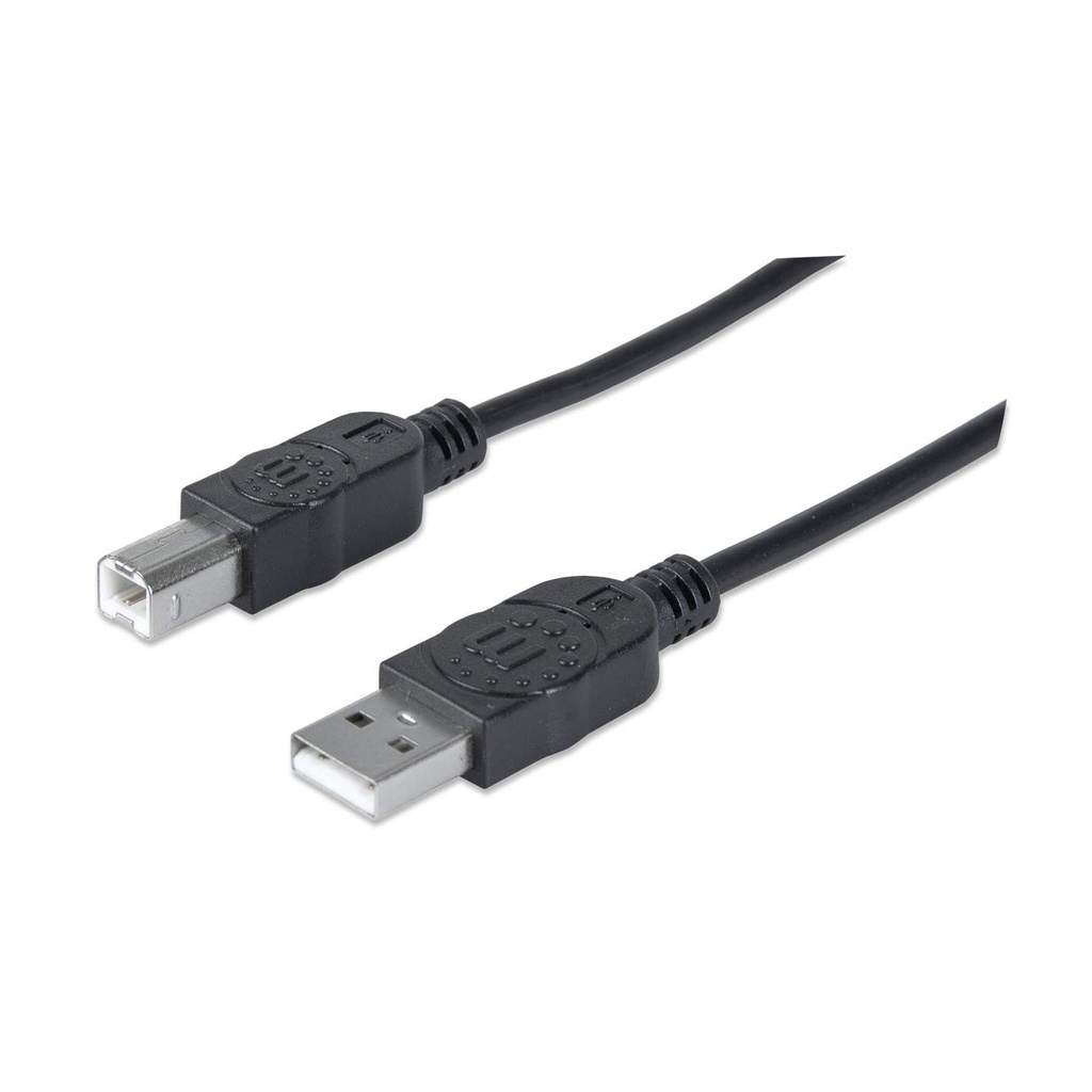 CABLE MANHATTAN USB2.0-MACHO 5M NEGRO C 1M DE GARANTIA