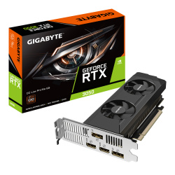 TARJETA DE VIDEO NVIDIA GEFORCE RTX3050 6GB OC GDDR6 GIGABYTE LOW PROFILE GV-N3050OC-6GL 12M DE GARANTIA