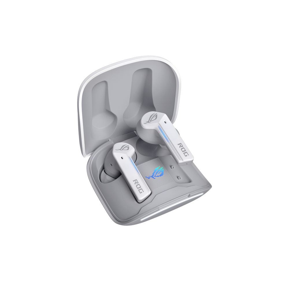 AUDIFONOS ASUS ROG CETRA TRUE WIRELESS GAMING WHITE BLUETHOOTH BLANCO 90YH03X1-B5UA00 12M DE GARANTIA