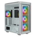 GABINETE ADATA XPG BATTLE CRUISER II BLANCO ARGB E-ATX S/FUENTE CRISTAL BATTLECRUISERIIST-WHCWW 11M DE GARANTIA