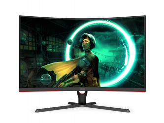 14102025MONITOR AOC C32G3E 32" GAMING CURVO 1MS 165HZ FREE SYNC FULLHD VGA HDMI GARANTIA CON FABRICANTE