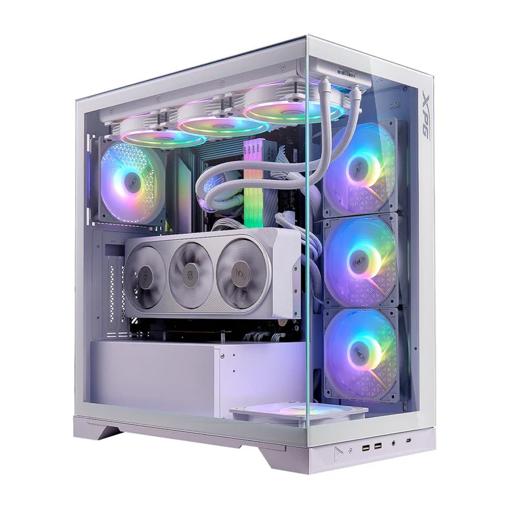 GABINETE ADATA XPG INVADER X BLANCO ARGB ATX S/FUENTE CRISTAL INVADERXMT-WHCWW 11M DE GARANTIA