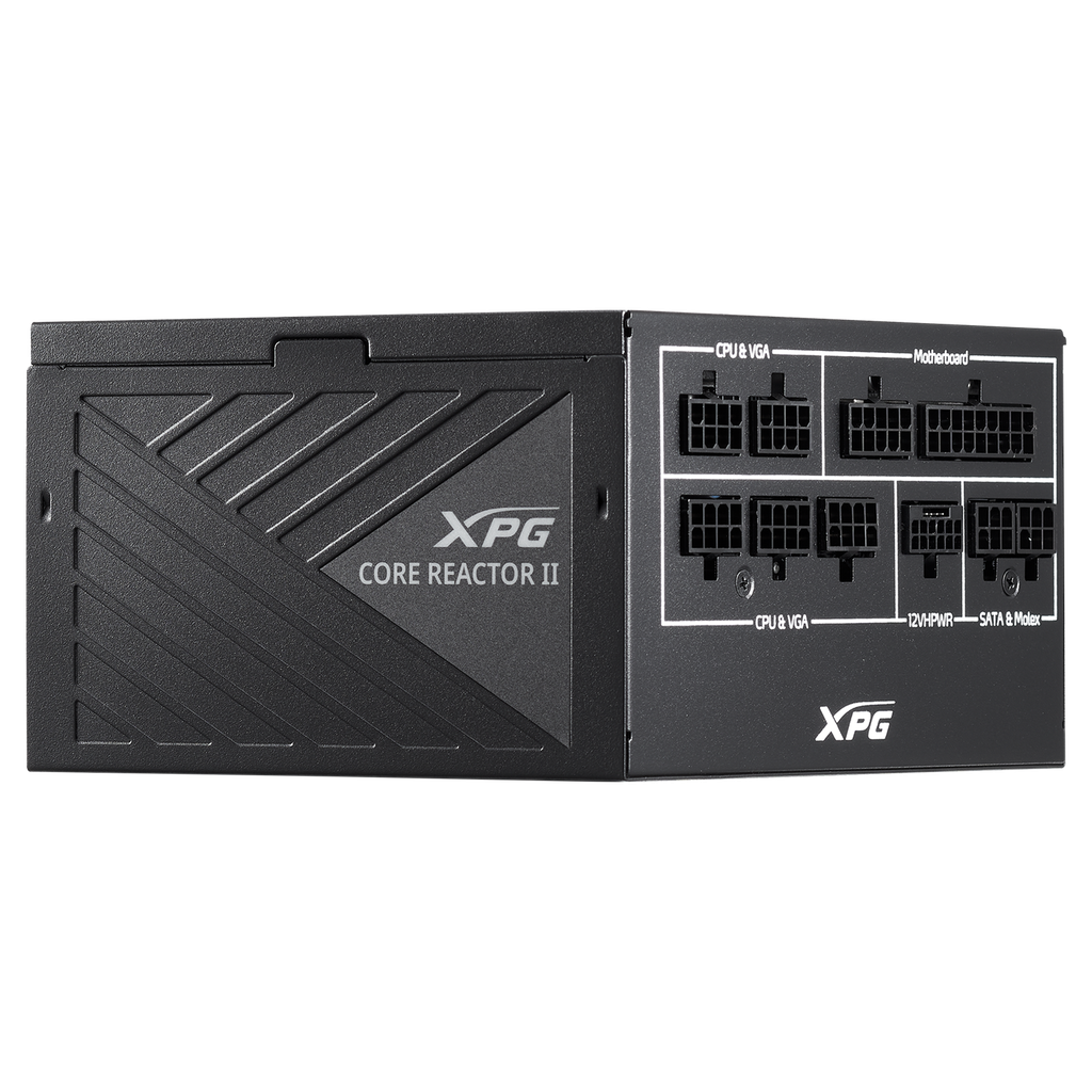 FUENTE ADATA XPG CORE REACTOR II 1000W GOLD PCIE5.0 NEGRO FULL MOD COREREACTORII1000G-BKCUS 11M DE GARANTIA