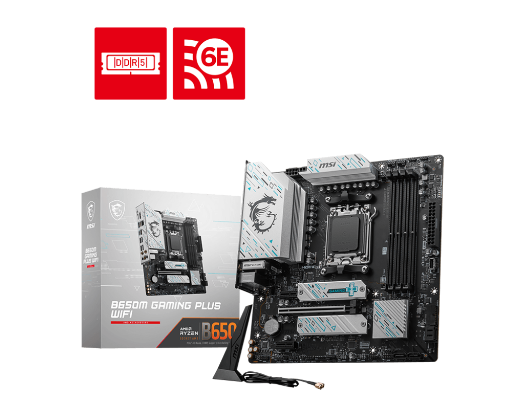 MB MSI B650M GAMING PLUS AMD DDR5 256GB M-ATX WIFI HDMI DP B650M GAMING PLUS WIFI 12M DE GARANTIA
