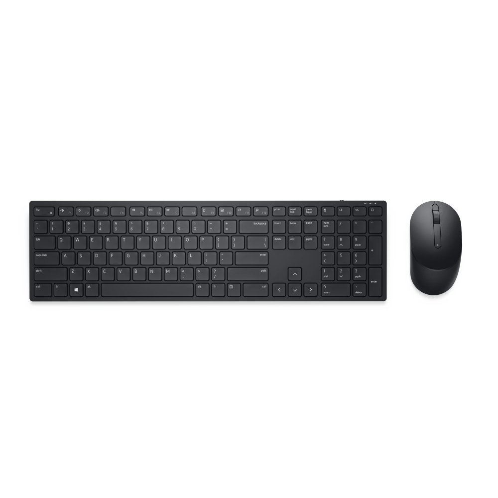 KIT TECLADO Y MOUSE DELL KM5221W TEC/ESP INALAMBRICO USB NEGRO 580-AJIU 11M DE GARANTIA