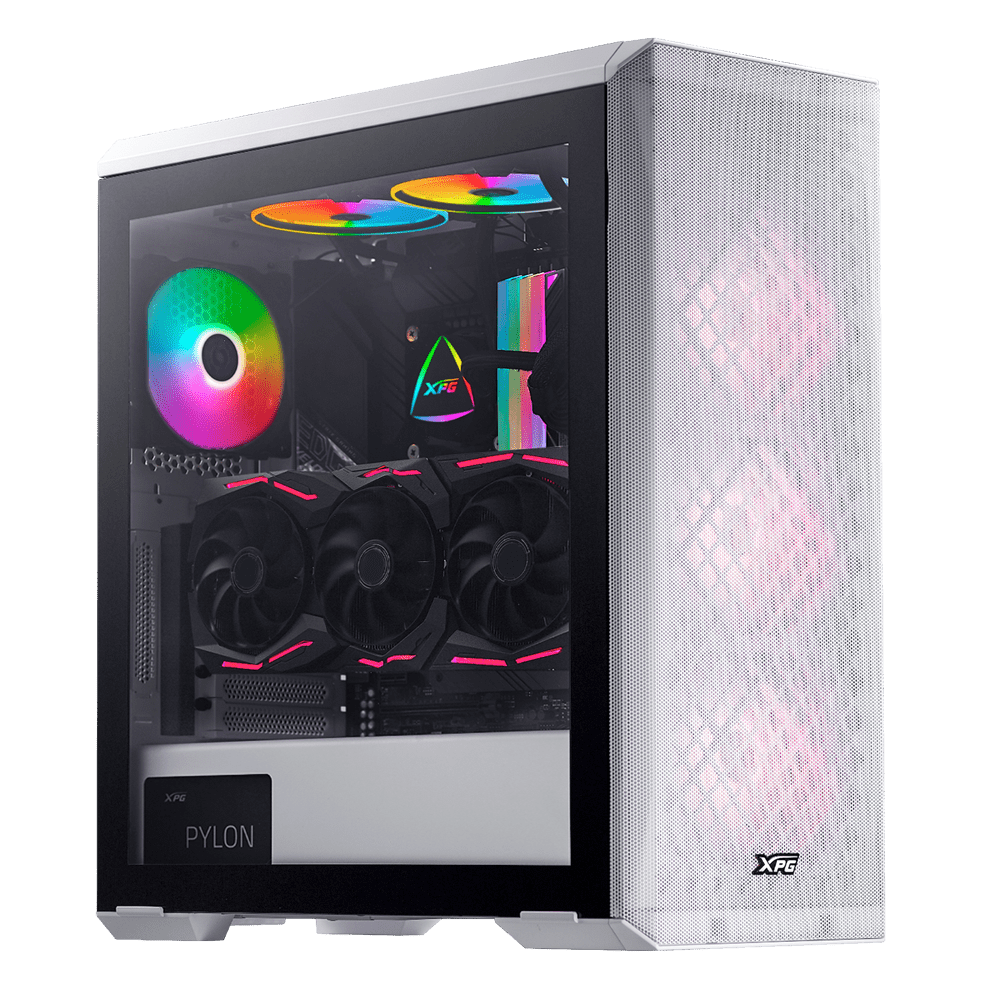 GABINETE ADATA XPG DEFENDER BLANCO E-ATX S/FUENTE CRISTAL DEFENDER-WHCWW 11M DE GARANTIA