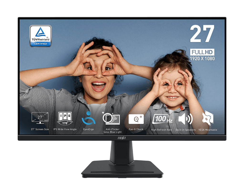 MONITOR GAMER MSI 27" PRO MP275 100HZ FHD HDMI VGA CON BOCINAS MP275 12M DE GARANTIA