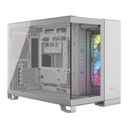 GABINETE CORSAIR ICUE LINK 2500X RGB BLANCO M-ATX CRISTAL SIN FUENTE CC-9011268-WW SIN GARANTIA