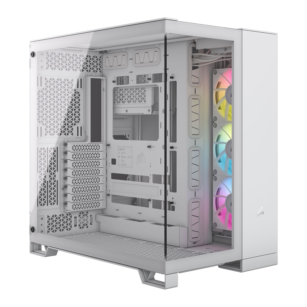 GABINETE CORSAIR ICUE LINK 6500X RGB BLANCO ATX CRISTAL SIN FUENTE CC-9011270-WW SIN GARANTIA