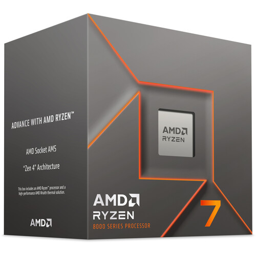 PROCESADOR AMD RYZEN 7 8700F 5.0GHZ AM5 100-100001590BOX 12M DE GARANTIA