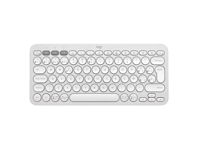 TECLADO LOGITECH MECANICO PEBBLE KEYS 2 K380S BLANCO BLUETOOTH 920-011784 11M DE GARANTIA