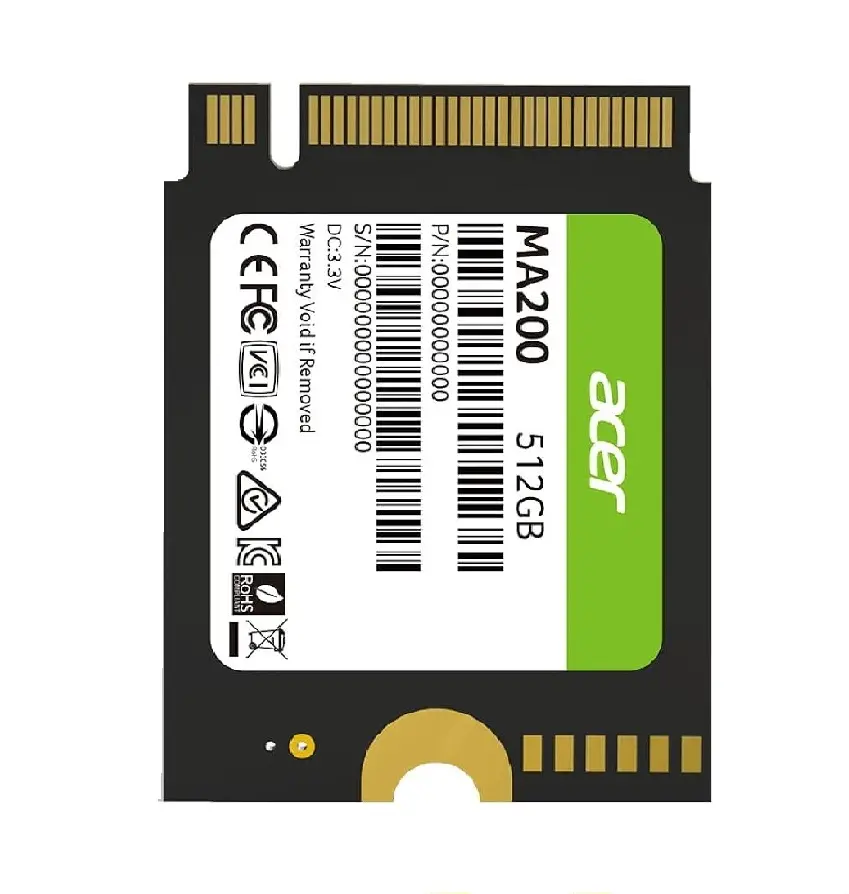 SSD ACER MA200 512GB M.2 2230 5200/4700 MMBs  BL.9BWWA.153 11M DE GARANTIA