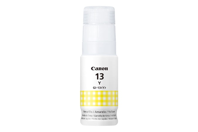 TINTA CANON GI-13Y AMARILLA COM/G510/G610 PIXMA 4686C001 70ML SIN GARANTIA
