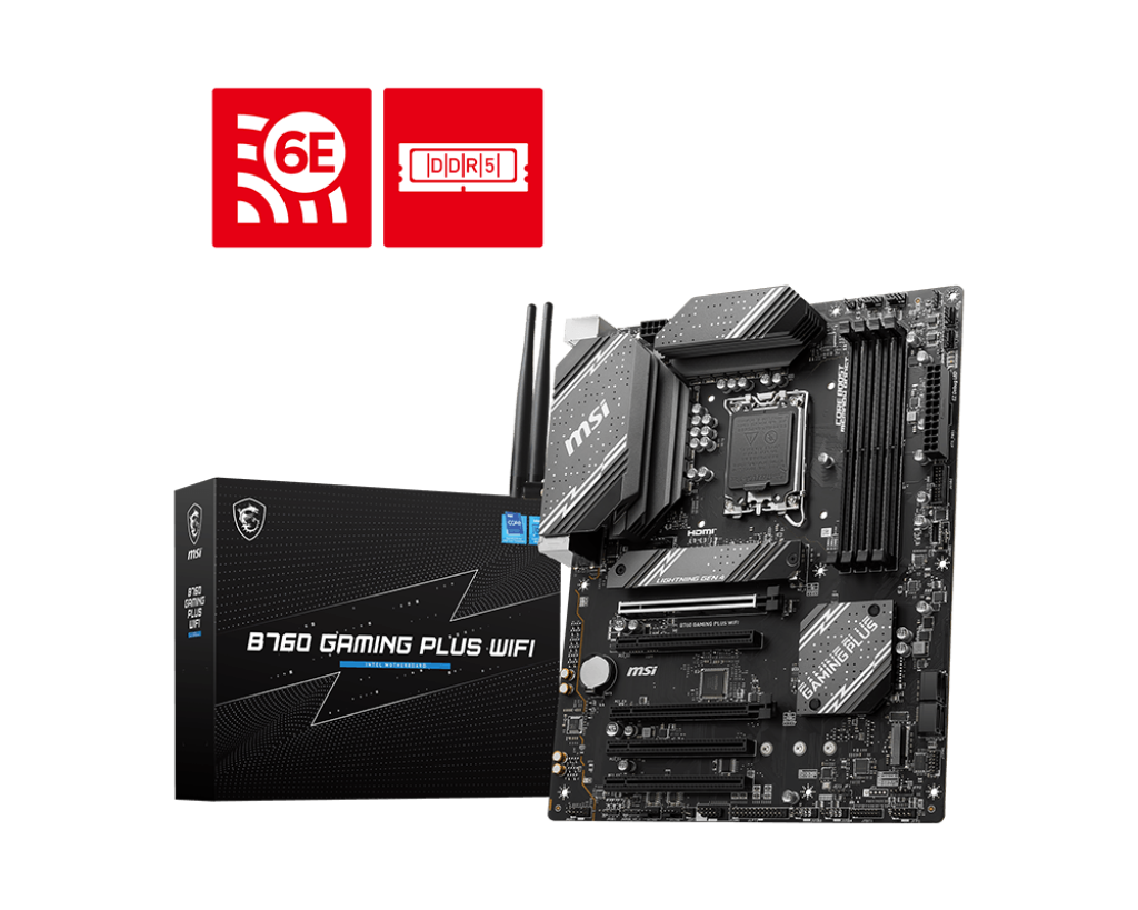 MB MSI B760 GAMING PLUS INTEL 14VA DDR5 256GB ATX WIFI HDMI DP B760 GAMING PLUS WIFI 12M DE GARANTIA