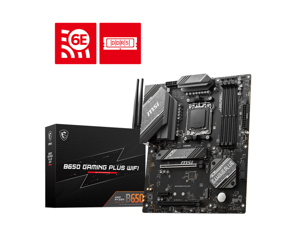 MB MSI B650 GAMING PLUS AMD DDR5 256GB ATX WIFI HDMI DP B650 GAMING PLUS WIFI 12M DE GARANTIA