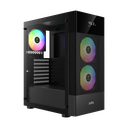 GABINETE GAMDIAS AURA GC5 NEGRO ATX DIGITAL MESH RGB S/FUENTE CRISTAL GD-AURA GC5 11M DE GARANTIA