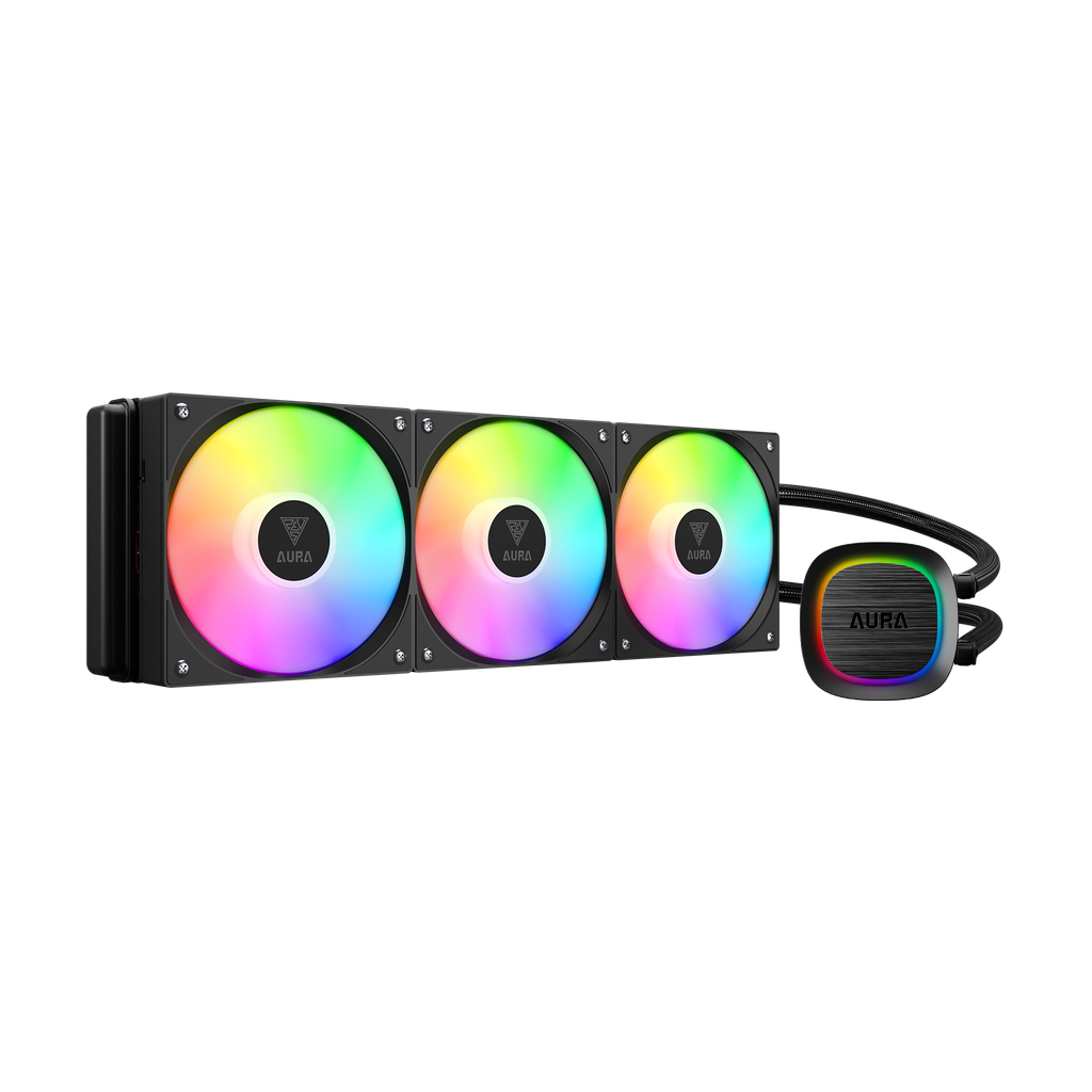 ENFRIAMIENTO GAMDIAS AURA GL360 V2 NEGRO 360MM AM5/LGA1700 ARGB GD-AURA GL360 V2 11M DE GARANTIA