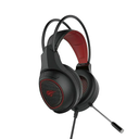 DIADEMA HAVIT GAMENOTE NEGRO/ROJO 3.5MM H2239D 1M DE GARANTIA