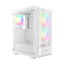GABINETE GAMDIAS AURA GC6 WH BLANCO ATX MESH RGB S/FUENTE CRISTAL GD-AURA GC6 WH 11M DE GARANTIA