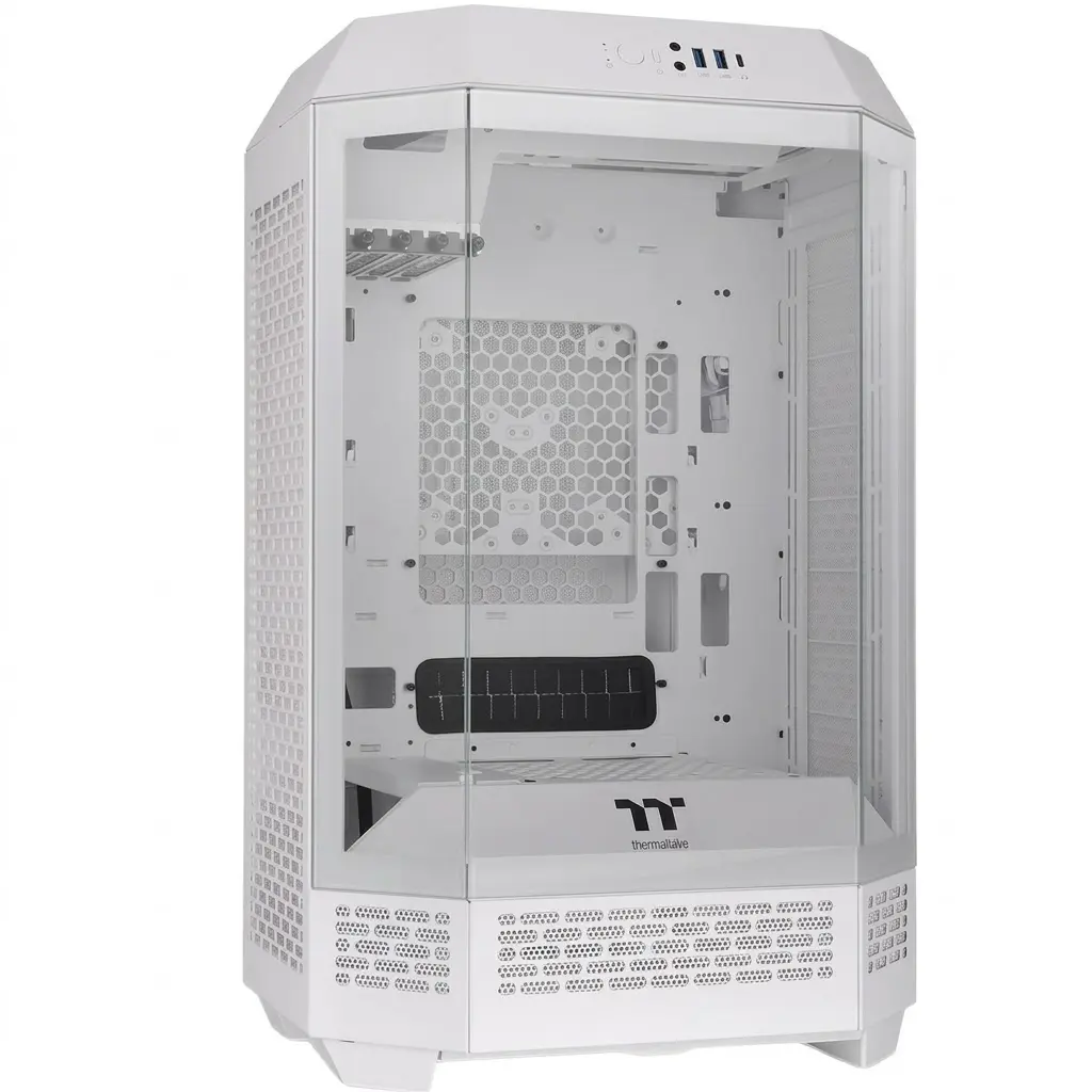 GABINETE THERMALTAKE THE TOWER 300 SNOW MICRO ATX CRISTAL MICROTOWER BLANCO CA-1Y4-00S6WN-00 12M DE GARANTIA