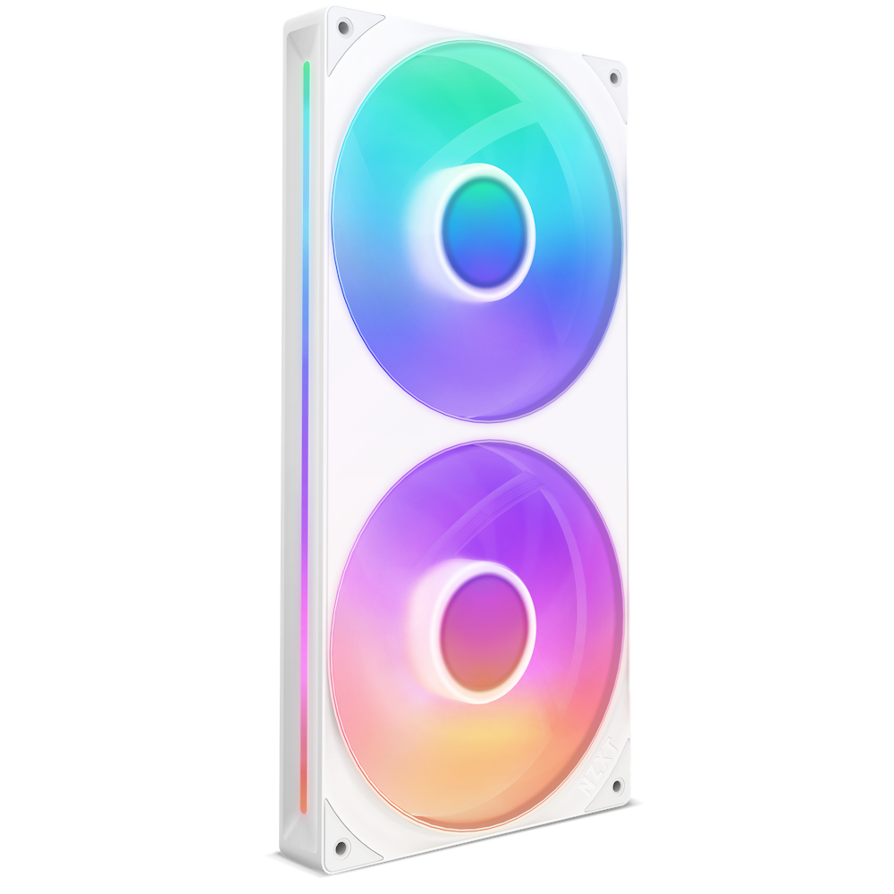 VENTILADOR NZXT F280 RGB CORE WHITE 280MM UN SOLO MARCO RF-U28HF-W1 11M DE GARANTIA
