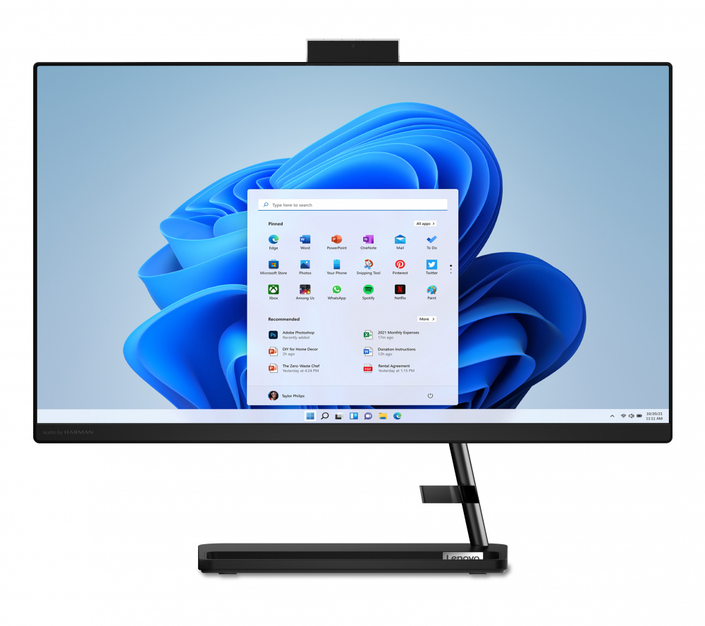 AIO LENOVO IDEACENTRE CORE I5 13420H 512GB SSD 8GB DDR4 23.8" FHD TOUCH W11H NEGRO F0GH01DTLD GARANTIA CON FABRICANTE