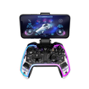 CONTROL BALAM RUSH GAMER GLOW G595 NEON TRANSPARENTE  RGB INALAMBRICO PC/ANDROID/IOS/PS/NSWITCH BR-936910 1M DE GARANTIA