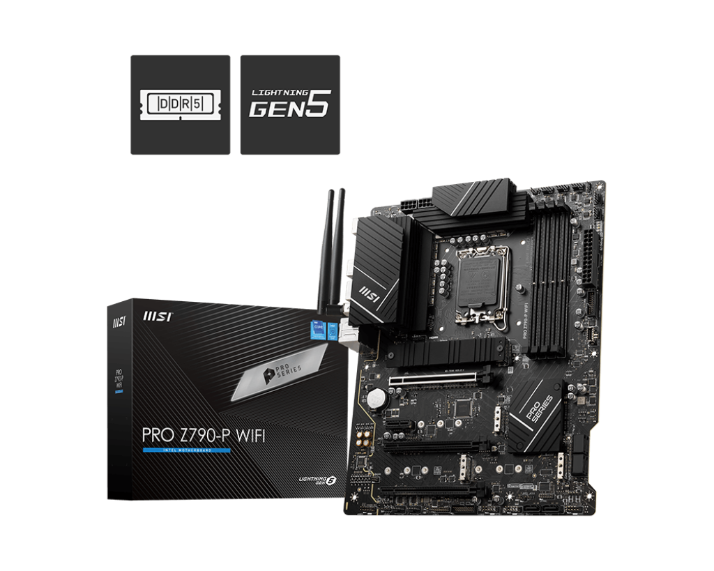 MB MSI Z790-P WIFI INTEL 14VA DDR5 256GB ATX HDMI DP USB-C PRO Z790-P WIFI 12M DE GARANTIA