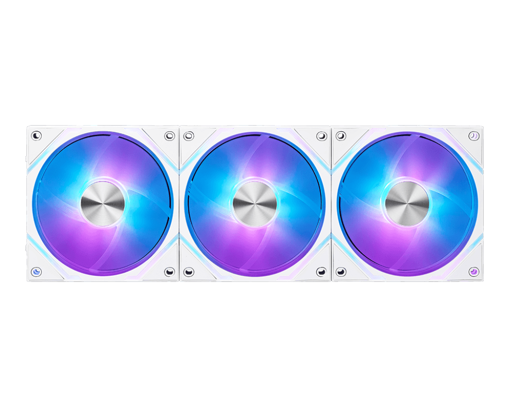 VENTILADOR MSI EZ120 ARGB 3X1 BLANCO HUB MAG EZ12 RGB WHITE 6M DE GARANTIA