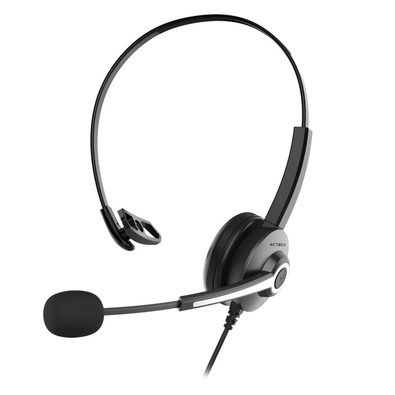 DIADEMA ACTECK CENTRIC PRO HN620  ON EAR USB MICROFONO AC-935326 3M DE GARANTIA