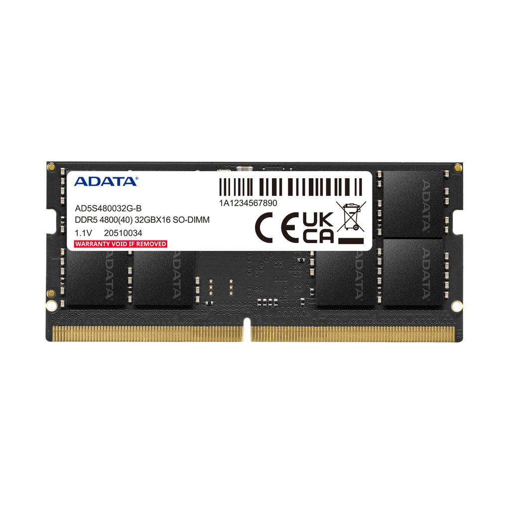 RAM ADATA PREMIER SODDR5 LAP 8GB 4800MHZ AD5S48008G-S 1AÑO DE GARANTIA