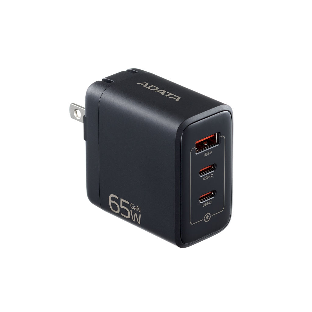 CARGADOR DE PARED ADATA 65W USB-C NEGRO CHARGERU-0653-QCPDBK 6M DE GARANTIA