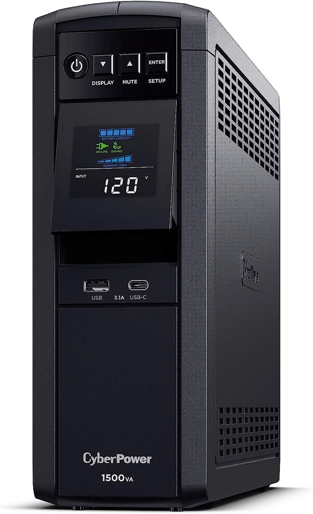 NO BREAK CYBERPOWER CP1500PFCLCDA 1500VA 1000W 10MIN 11M DE GARANTIA