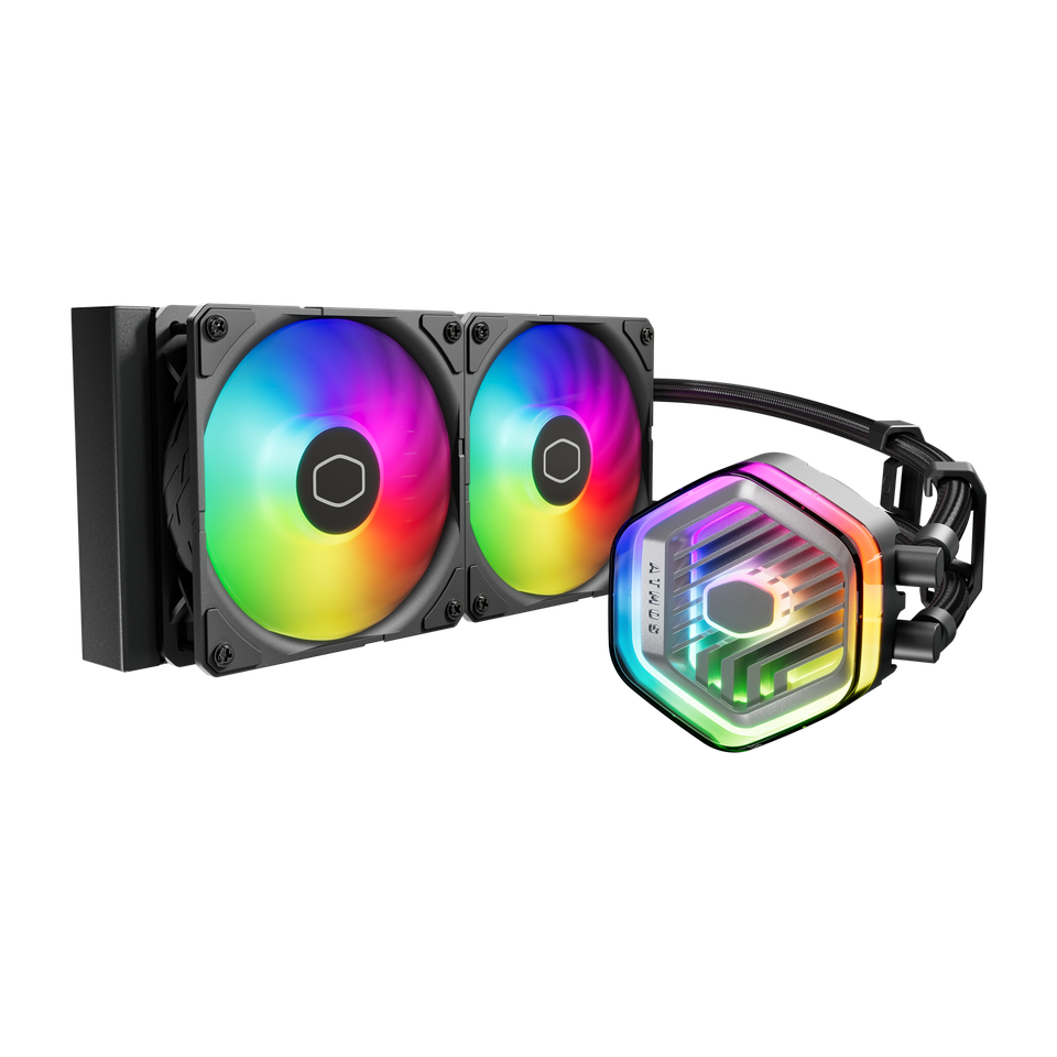 ENFRIAMIENTO LIQUIDO COOLER MASTER MASTER LIQUID 240 ATMOS NEGRO ARGB MLX-D24M-A25PZ-R1 11M DE GARANTIA